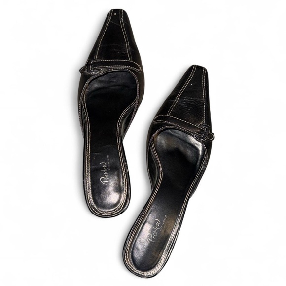 vintage preview international black kitten heels
size 7 1/2 
genuine leather